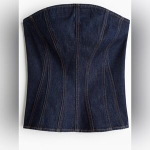 Great dark denim bandeau top